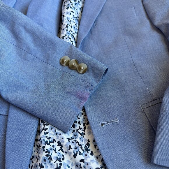 Class Club 2 piece light blue suit - jacket coat & pants Boys Size 8 - Picture 16 of 16